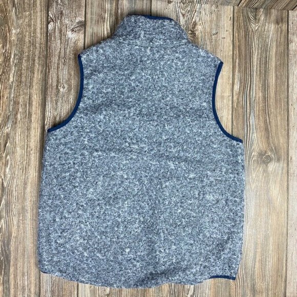 Woolrich Womens Fleece Vest Gray Zip Up Mock Neck - Picture 3 of 7